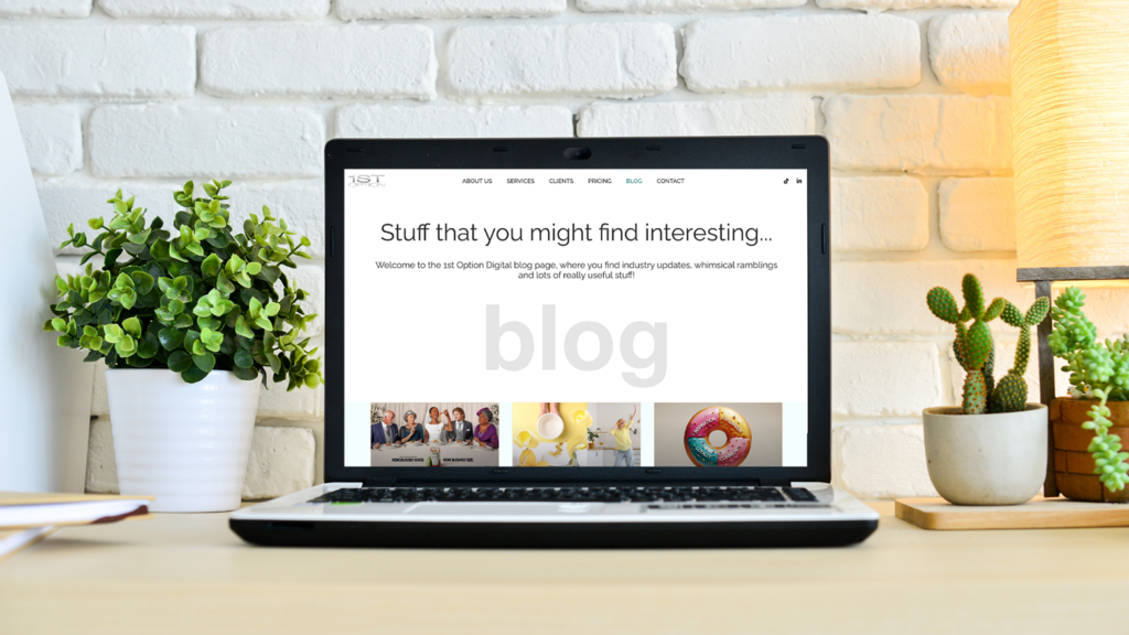 blog content on website